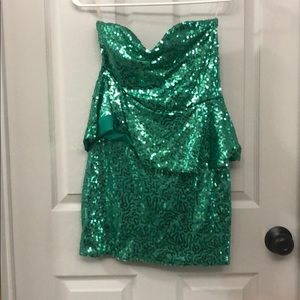 Emerald Sundae Sequin Dress, Size Small